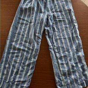 Blue Striped Pants